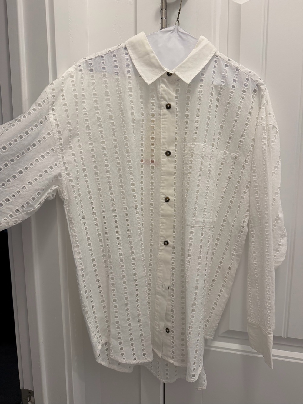 white button coverup